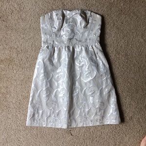 American Eagle iridescent strapless dress